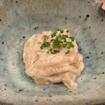 鮨桂太 - 皮剥肝和え ※ バターに匹敵する滑らかさとコク！