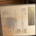 なかの家 - ドリンクメニュー