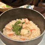 なかの家 - ズワイガニとホタテの釜飯