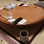 江戸三 - 丸くて低いテーブル♪