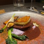 サンフォコン - プレミアム蝦夷鹿のメイン！　フォアグラがのってる！