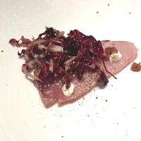 malca - 能登　中田さんより　鰤炭火カルパッチョ