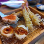 天ぷらとワイン からり。 - からりの天ぷら盛り合わせ1480円（税込）