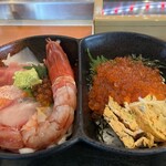 いちば鮨 - ダブル丼アップ