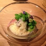 Point - 豆と貝 ミントとライムのジュレ