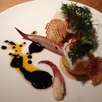 Point - 剣イカとジャガイモ イカ墨ソース