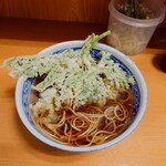 加賀 - ■ 春菊天 そば・うどん、600円