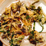 きくち - わらびやゼンマイなども天ぷらで頂きました