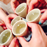 きくち - 高清水大吟醸で乾杯