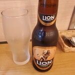 KING LION スリランカレストラン＆バー - スリランカビール　少しカラメルの香り　美味しい❗