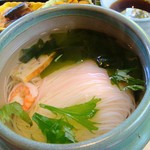 千寿亭 - 温かい素麺
