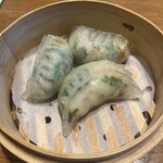 添好運 - 海老とニラの蒸し餃子（780円）