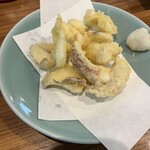 海中魚処 萬坊 呼子本店 - ゲソの天ぷら