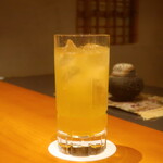 日本料理 幸庵 - 松浦にごり梅酒ソーダ割り