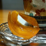 日本料理 幸庵 - 柿のコアントロゼリー