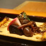 日本料理 幸庵 - 鰻の肝の醤油漬けと香の物