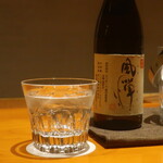 日本料理 幸庵 - 風憚 栗黄金 芋焼酎 黒麹ロック