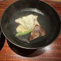 ごだん 宮ざわ - 椀物　甘鯛　原木椎茸　みずの実