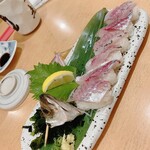 にぎり長次郎 - 泳がし鯵一匹にぎり