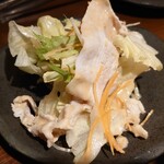 桟敷 - 京もちぶたのごましゃぶサラダ