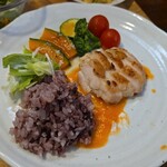 キッチン ブルー グローブ - 再びワンプレート