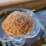 あざみ野うかい亭 - 栗の入ったアイス、メレンゲ、クリーム