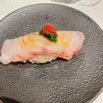 ニシムラ鮨TAKA - 石垣鯛　葱　味噌　紅芯大根　米