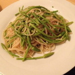 クッチーナ笑多 - フランス産アスパラソバージュのスパゲッティ（１，６８０円）２０１４年５月