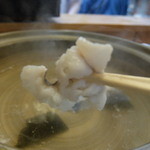 谷中 鳥よし - 鱧しゃぶしゃぶ