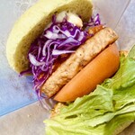 モスバーガー - こちらのソイパテ臭み少なくて◯ トマトさんが厚すぎて全体一体で、かぶりつけず、抜き出しの刑(⁎⁍̴̆Ɛ⁍̴̆⁎)