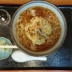 福はら - かき揚げ天そば ¥520