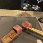 鉄板焼 石狩 - 白老和牛