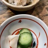 十二社通り 地鶏焼とりや - ○漬物
                  ○鬼下ろし