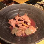 Miyagi Jidori Sumibiyaki Kuruma - 肝煮！！！とろけたぁ〜(｡-∀-｡)