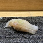 鮨旬美西川 - クエ昆布締め