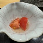 鮨旬美西川 - 口直し　トマト