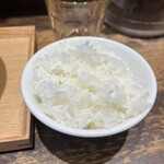 六坊担担面 - ライス、担々麺には合うんです。