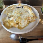 日本料理 滴翠 - 焼きカレーチーズで覆われてます。