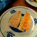 無添くら寿司 - 普通の海老の握り。シンプルに旨い旨い!!