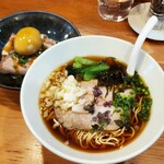 ワイン食堂 Yama - 2021.10.17《Ramem Sun》淡麗醤油と味玉チャーシュー丼