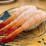 回転寿し トリトン - 【2023年12月】特大甘エビ＠473円。