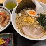 みやこ食堂 - ラーメンとミニ焼肉丼セット