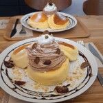 LIKO CAFE - モンブランパンケーキ(ふわふわ生地)　1650円税込