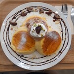 LIKO CAFE - モンブランパンケーキ(ふわふわ生地)　1650円税込