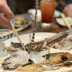 西屋 - ■鯖の塩釜焼き