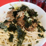 ラーメン二郎 - のりを刻んで♪