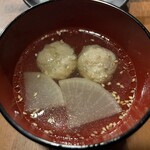 いごこち酒笑 ふらっと - お通しのつみれ汁