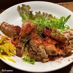 屋台まみちゃん - 和芥子とカイエンペッパーでいただく焼豚