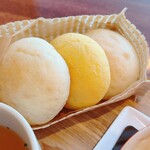 くしろ夕日カフェ - Bランチのパン