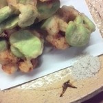 御料理 めなみ - 空豆の天ぷら